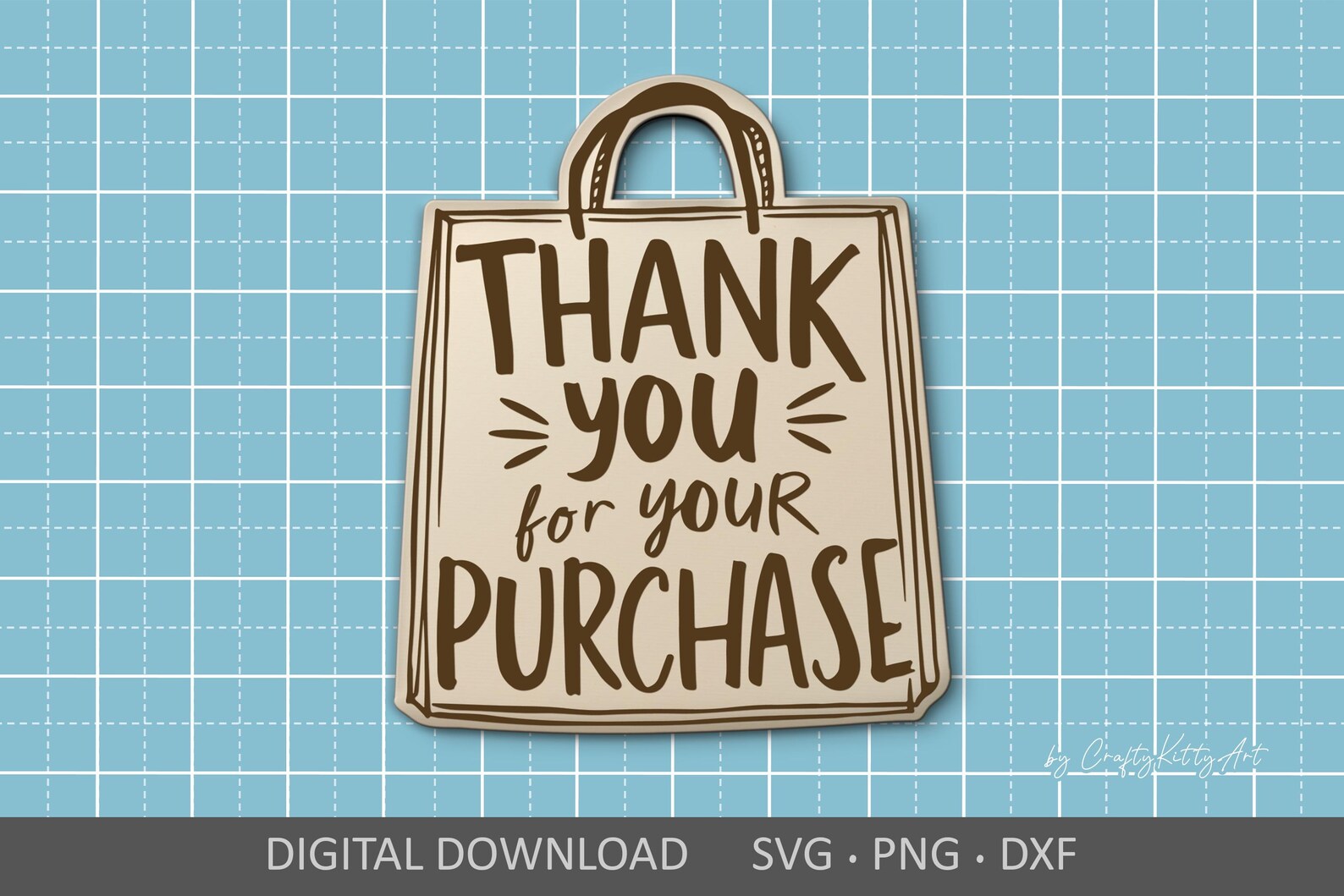 Thank You for Your Purchase Svg Lasercut Engraving Ornament Template ...