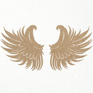 Engelsflügel svg. Flügel Laser geschnitten svg. Digitale SVG PNG DXF Dateien für Vinyl/Papier/Sperrholz/Laserschneiden. Wanddekor,Denkmal auf Vogelflügel