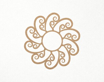 Sun Svg. Mandala Sun Svg. Digital SVG PNG DXF files for vinyl/paper/plywood/laser cutting. Birthday/Wedding/Boho/Flower/Floral