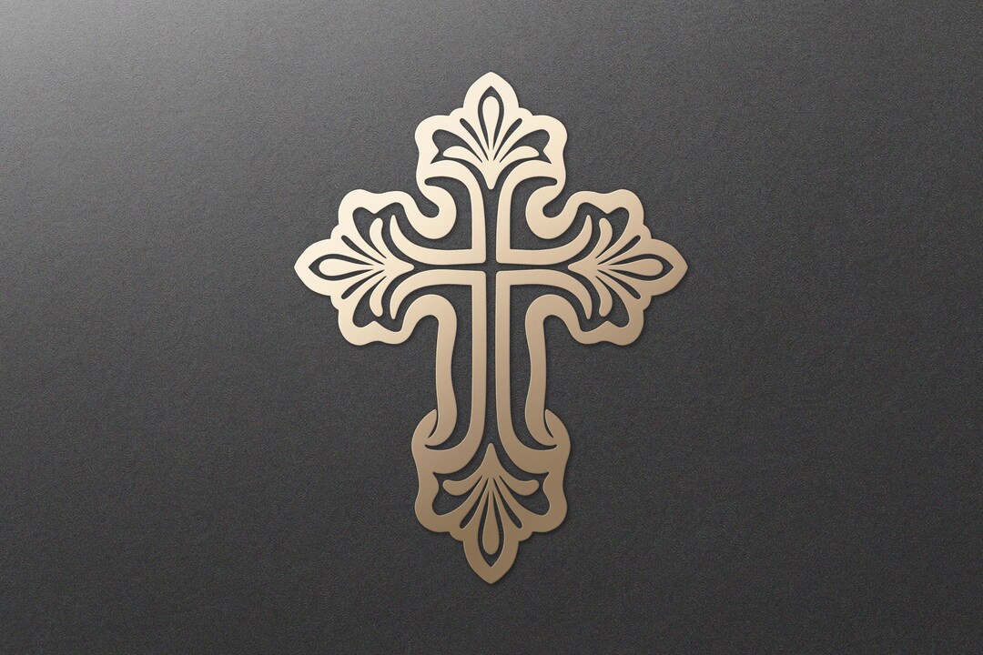 Cross Laser Svg. Faith Cross Svg. Crucifix Svg. Digital SVG PNG DXF ...
