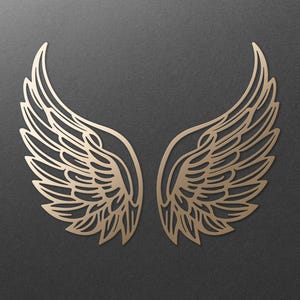 Engelsflügel svg. Flügel Laser geschnitten svg. Digitale SVG PNG DXF Dateien für Vinyl/Papier/Sperrholz/Laserschneiden. Wanddekor,Denkmal auf Vogelflügel