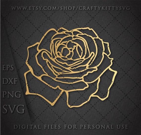 Download Rose Svg Papercut Rose Svg For Cricut Silhouette Rose Flower Etsy