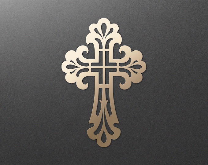 Cross Laser Svg. Faith Cross Svg. Crucifix Svg. Digital SVG PNG DXF ...