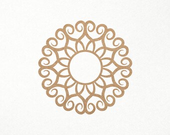 Sun Svg. Mandala Sun Svg. Sun Mandala Svg. Digital SVG PNG DXF files for vinyl/paper/plywood/laser cutting. Birthday/Wedding/Boho/Decorative
