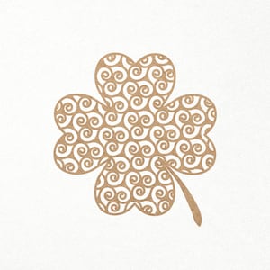 Shamrock Svg. Clover Svg. Four Leaf Svg. Archivos digitales SVG PNG DXF para vinilo/papel/madera contrachapada/corte láser. Día de San Patricio/Cumpleaños/Mandala