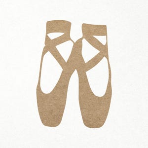 Ballerina shoes Svg. Ballet pointe shoes Svg silhouette. Digital SVG PNG DXF files, Cricut Silhouette vinyl paper laser cutting engraving.
