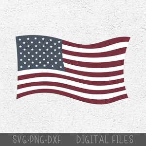 Bandera americana SVG. Bandera americana PNG. Archivos cortados del 4 de julio para Cricut / Silhouette. Bandera de Estados Unidos Svg, Bandera de EE.UU. Svg, Día de la Independencia