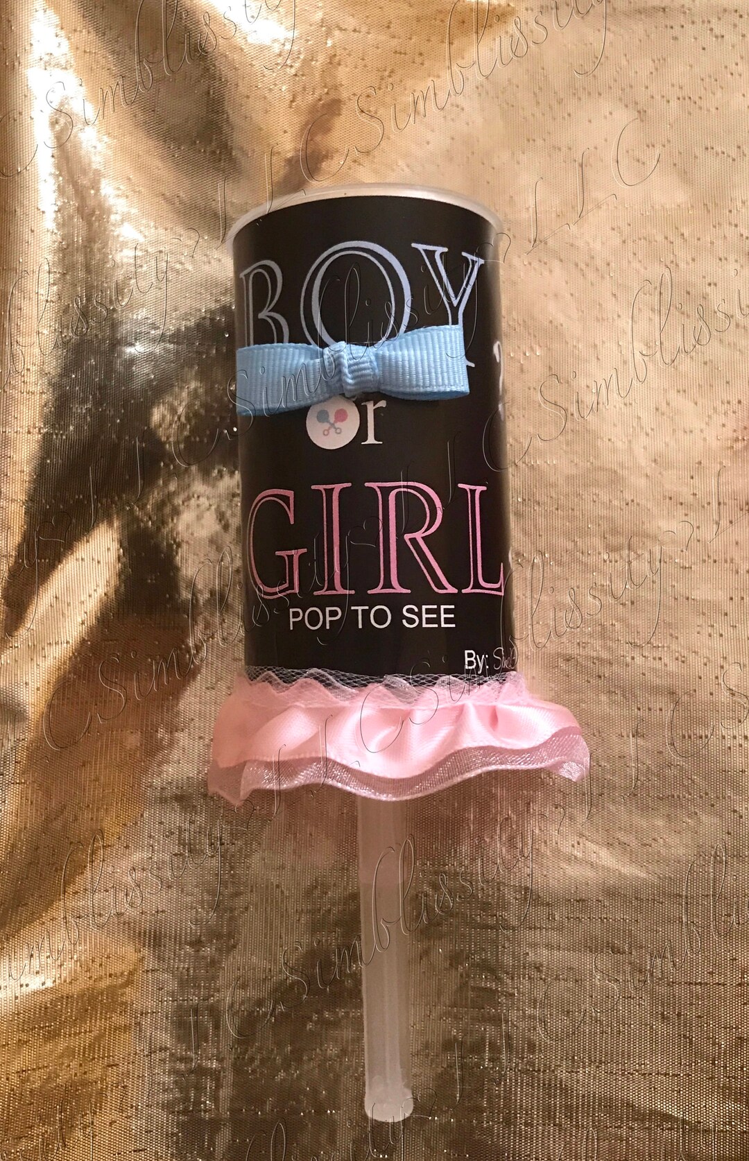 Gender Reveal Popper boy or Girl Etsy