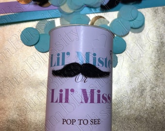 Gender Reveal Poppers - Lil’ Man or Lil’ Miss