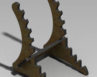 Dragon Tail - Horizontal Paint Brush & Tool Rack