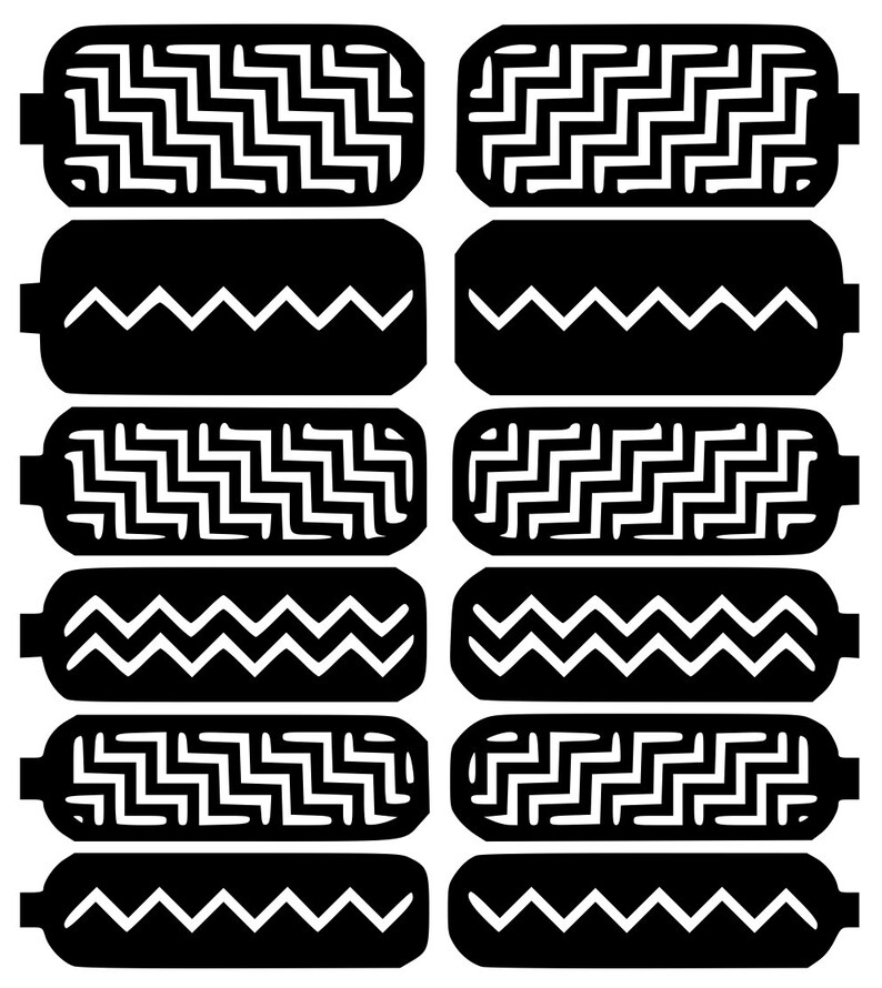 Choose From 10 Nail Art Vinyl Decal Sticker Stencil Template - Etsy