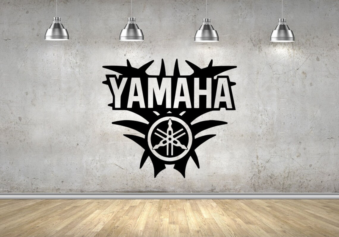 YAMAHA Wall Art Decal Sticker Stencil Bike motorcycle Vinyl Racing