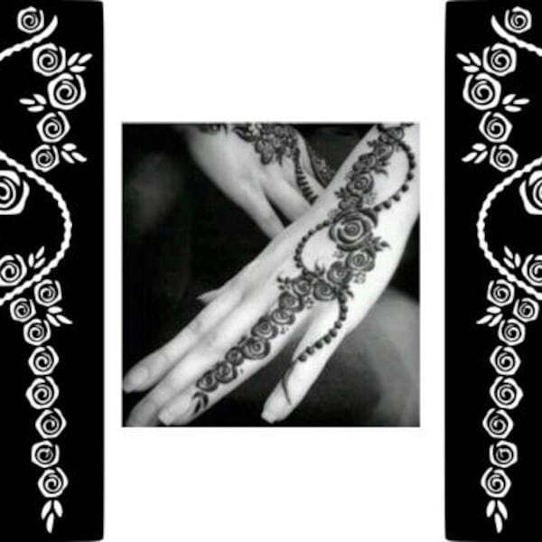 Популярные #хна наклейки временные татуировки боди-арт махнди трафарет индийский/арабский Ид свадьба