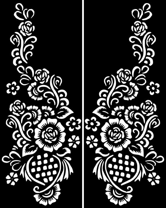 variety henna temporary tattoo glitter stencil sticker body etsy new zealand