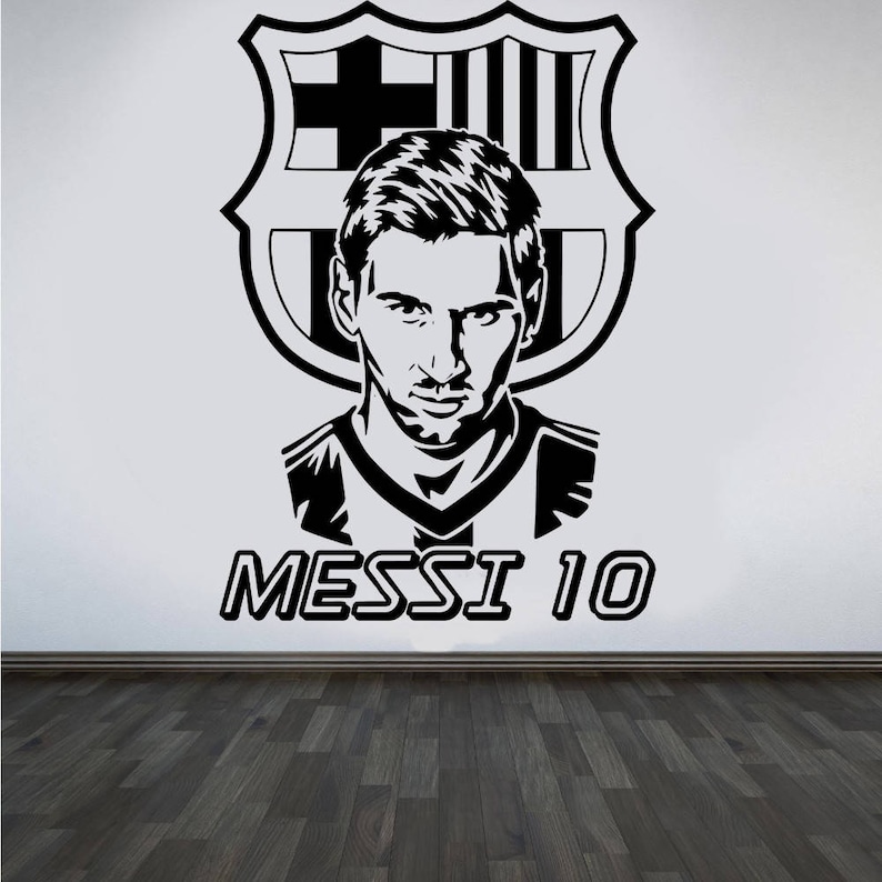 Barcelona #FC football Club Team Logo Wall Art Sticker #Messi Vinyl Decal Mural #Soccer Unofficial