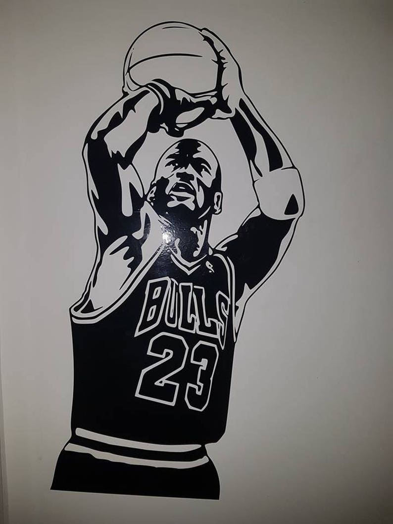 Michael Jordan 23 Toros NBA pared arte calcomanía baloncesto | Etsy