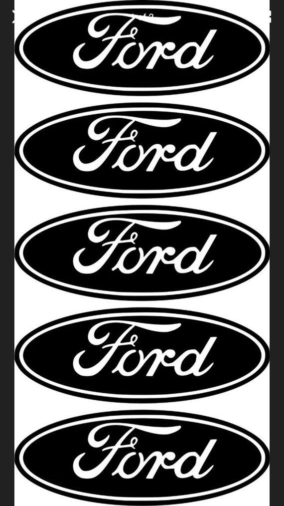 5x #Ford Oval Logo Sticker Vinyl Decal Badge Auto Aufkleber Fiesta Focus  Mondeo