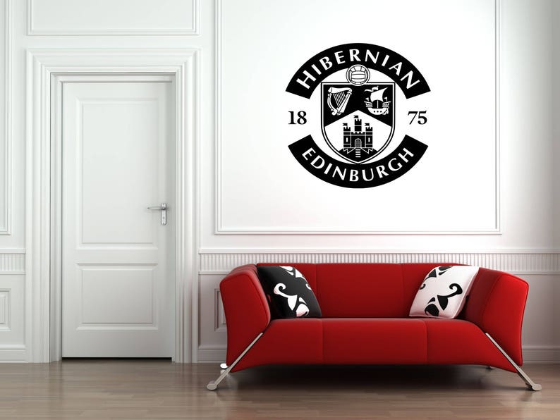 FC #Hibernian #Edinburgh #Badge Wall Art Vinyl Decal Sticker Football Club Sport FC #Hibernian #Edinburgh #Badge Wall Art Vinyl Decal Sticker Football Club Sport
