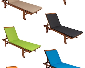 Kissen für Liegestuhl 190x60x4cm, Kissen für eine Gartenliege, Outdoor Kissen, Deckchair, Liegenauflage, Auflagen für sonnenliegen