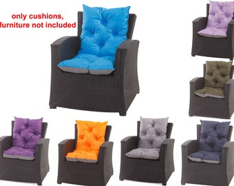 Chair cushion | Chair cushion pads | garden cushion | armchair rattan cushions  |  chair cushions outdoor (50x50x55cm)