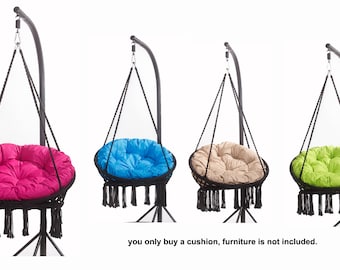 Hammock Chair cushion | Hanging Chair cushion | Swing Chair cushion  |  Indoor Swing cushion  | Egg chair cushion  | cushions in/outdoor