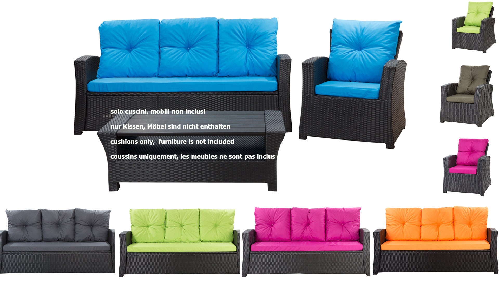 Garden Cushions Only Cushion For Rattan Furniture Swing Etsy