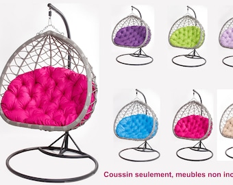 Coussins pour fauteuil berçant de jardin | Coussin Fauteuil Suspendu  coussin de jardin  | Coussins de chaise  | Coussins de banc