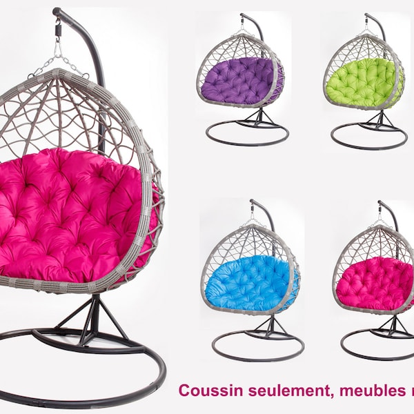 Coussins pour fauteuil berçant de jardin / Coussin Fauteuil Suspendu coussin de jardin / Coussins de chaise / Coussins de banc