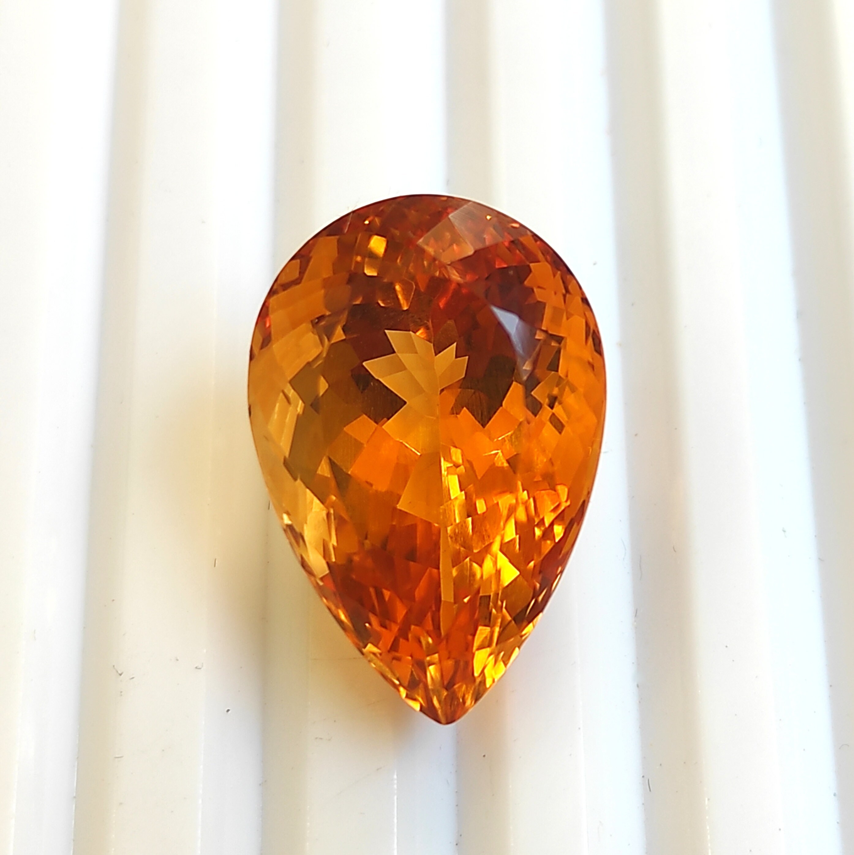 Natural Madeira CITRINE Quartz 19.10 Carat AAA quality Pear Etsy