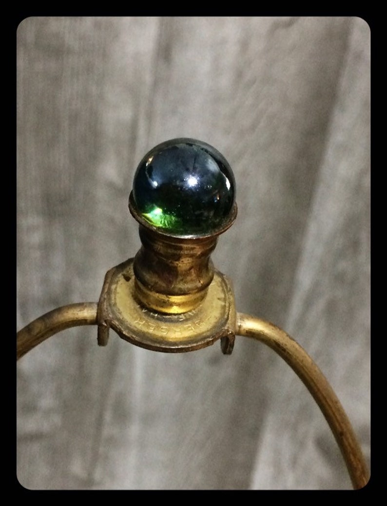 Vintage midcentury modern ceramic table lamp green and gold painted,vintage lighting,vintage table lamp,cute vintage lamp