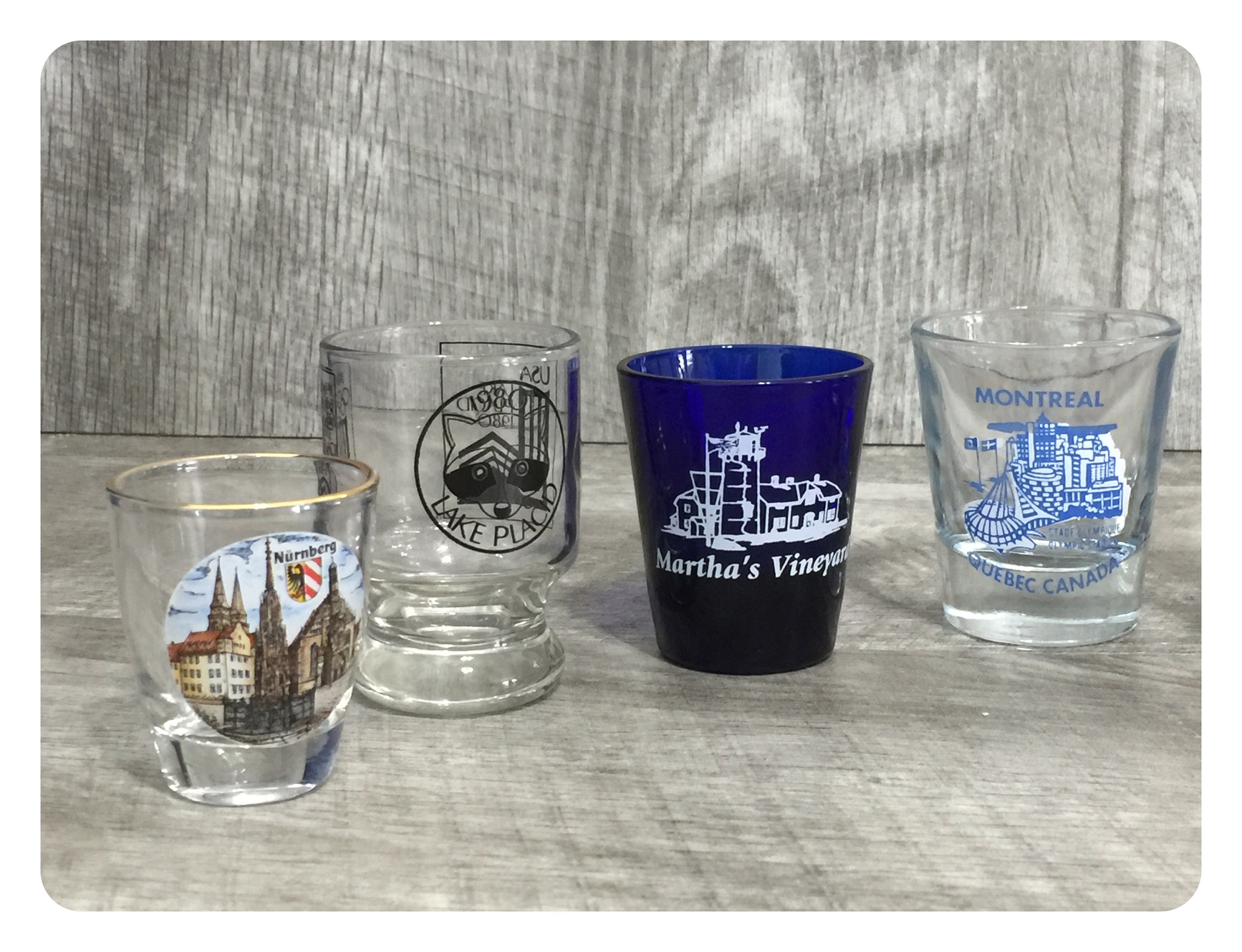 Shot glasses vintage souvenir set of 9souvenir shot Etsy