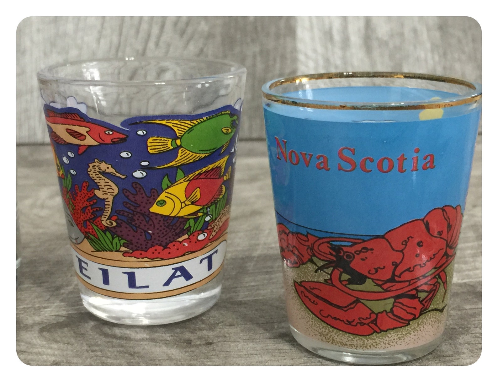 Shot glasses vintage souvenir set of 9souvenir shot Etsy