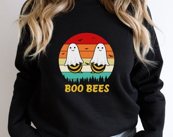 Boo Bees Lustiges Grafik-Sweatshirt | Halloween | Süßes oder Saures | Lustiges Grafik-Shirt | Gespenst-Shirt | Boo-Hemd | Lustiges Halloween | Unisex