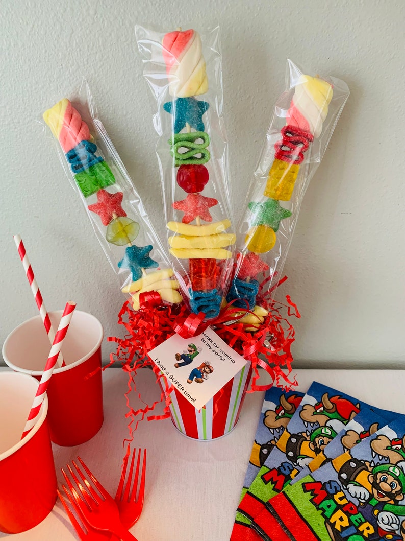 Super Mario Candy Kabobs Etsy