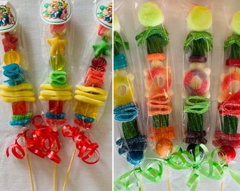 Super Mario or Turtles Candy Kabobs! (Sets of 4)