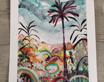 If You Close Your Eyes, We Can Go There - Abstract Painting, Original Art, Abstract Art, Abstract Landscape
