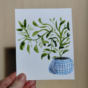 Mini #56 - Pittura astratta, Arte originale, Arte astratta, Fiori astratti, Natura morta astratta, Arte vegetale