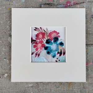 Fiori a novembre - Pittura astratta, Arte originale, Arte astratta, Fiori astratti