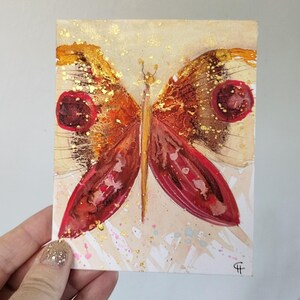Little Itty Bitty # 11 - Abstrakte Malerei, Original Gemälde, Abstrakte Kunst, Abstrakte Schmetterlinge, Abstrakte Kunst