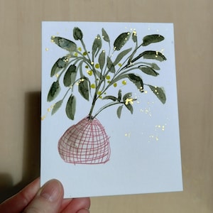Mini #61 - Pittura astratta, Arte originale, Arte astratta, Fiori astratti, Natura morta astratta, Arte vegetale