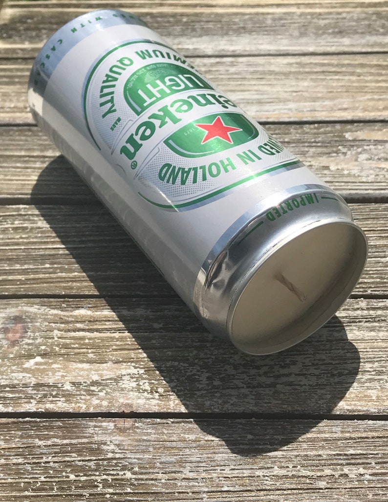Heineken Light Candle 12 Oz Beer Candle Man Candles Man Etsy