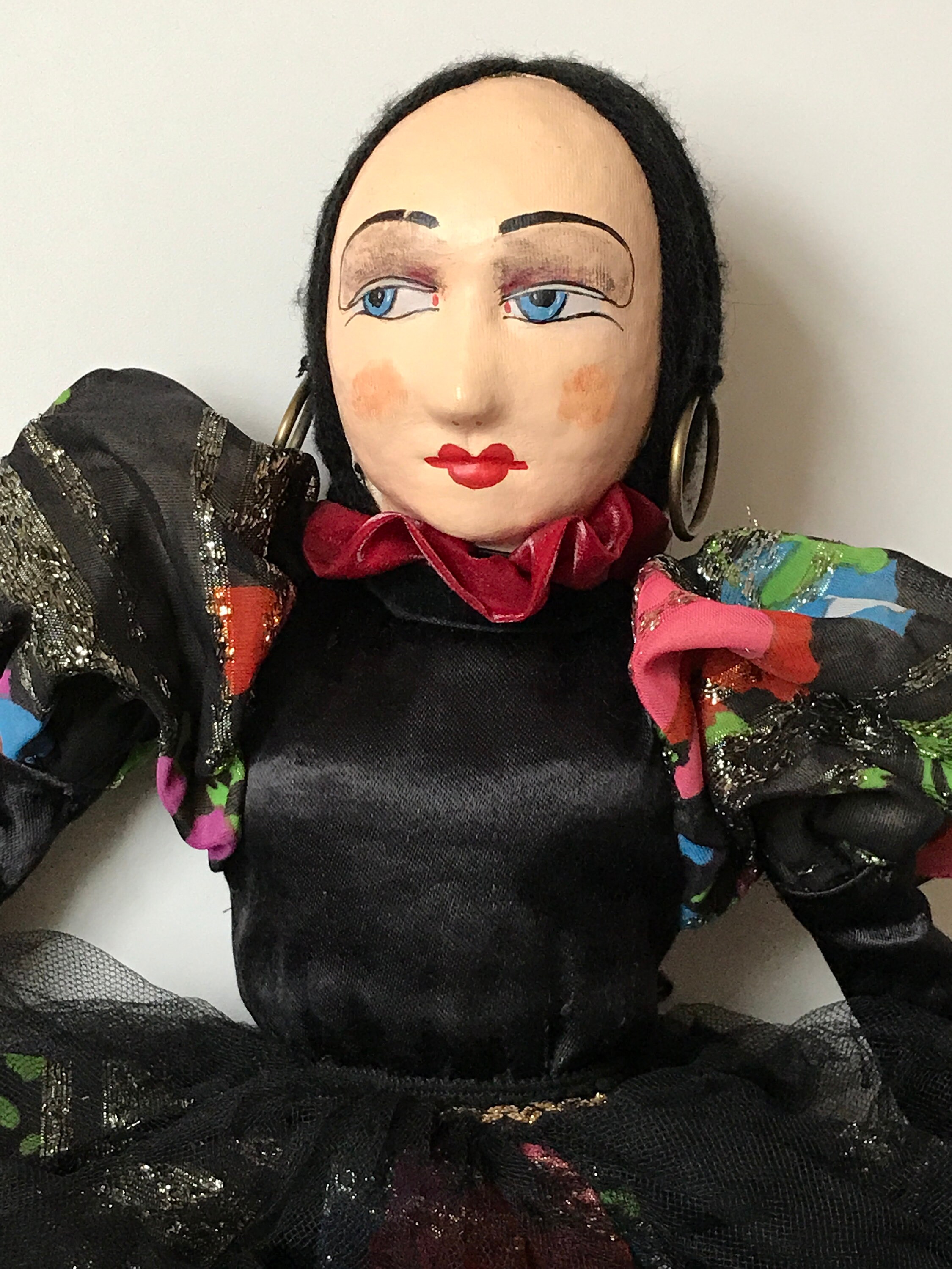 Vintage Style Bed Dolls Pierrot Columbine Commedia Del Arte Etsy