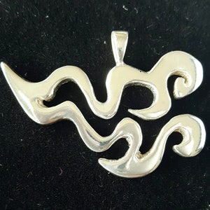 AQUARIUS SILVER PENDANT - zodiac