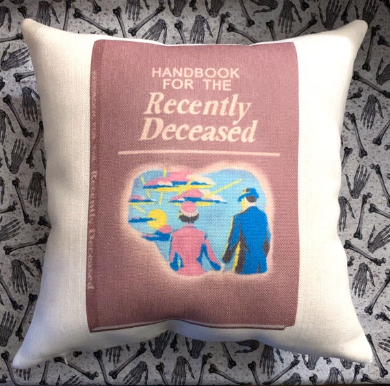 Beetlejuice linen throw pillows strange Deceased pillow | Etsy