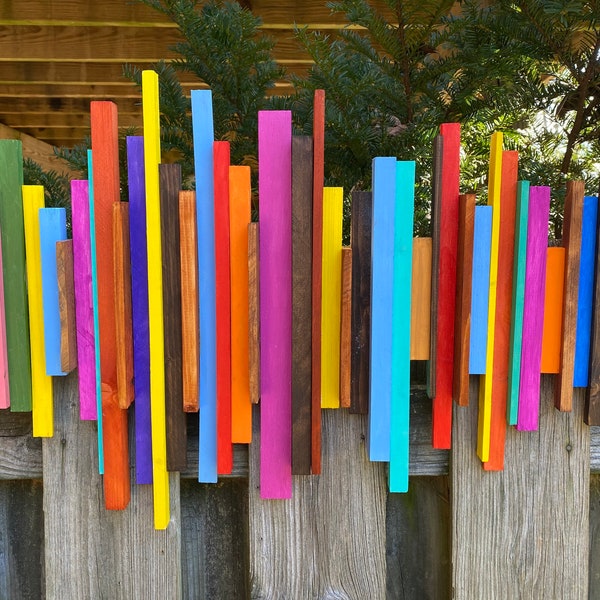 Colorful Wall Sculpture/3-D Wall Art Sculpture/Mixed Media Wall Art/Wood Sculpture/Wall Art/Free Shipping