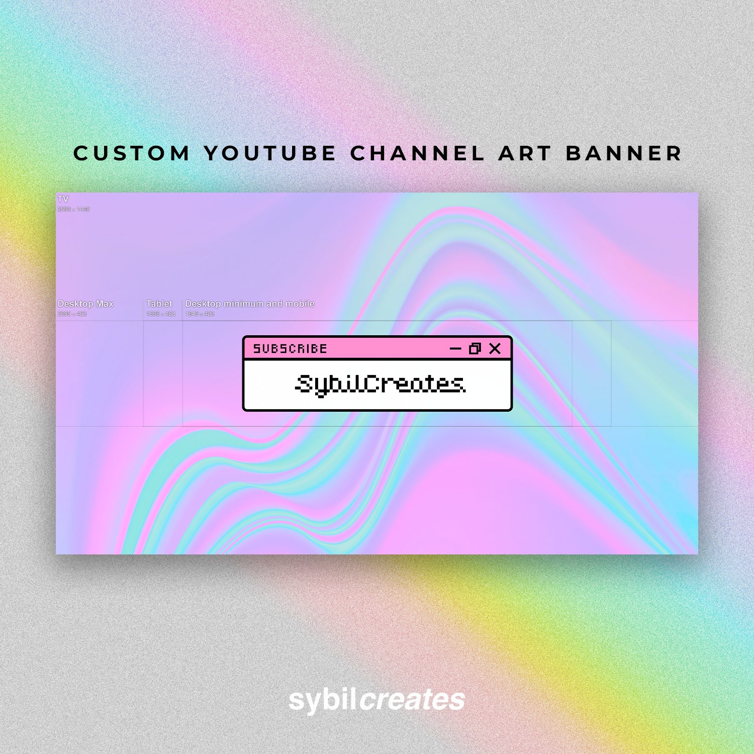 Custom YouTube Channel Art Banner Pretty Trippy Alt