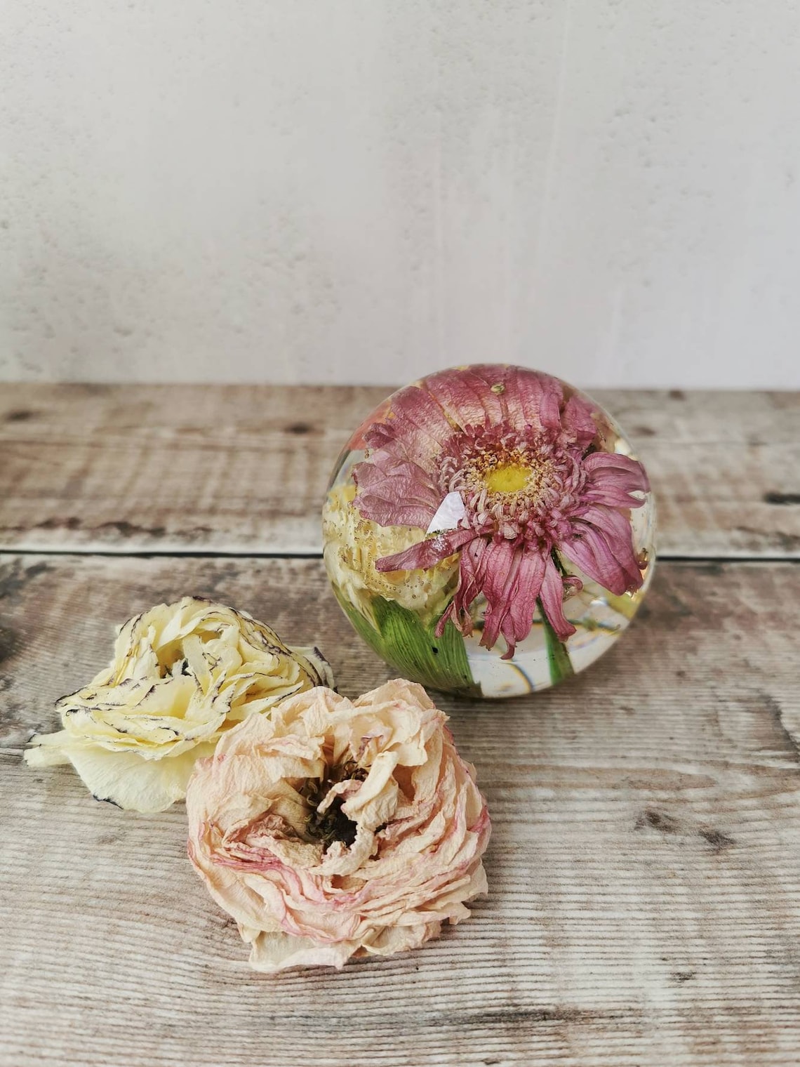 Funeral flower preservation memorial flower keepsake resin Etsy