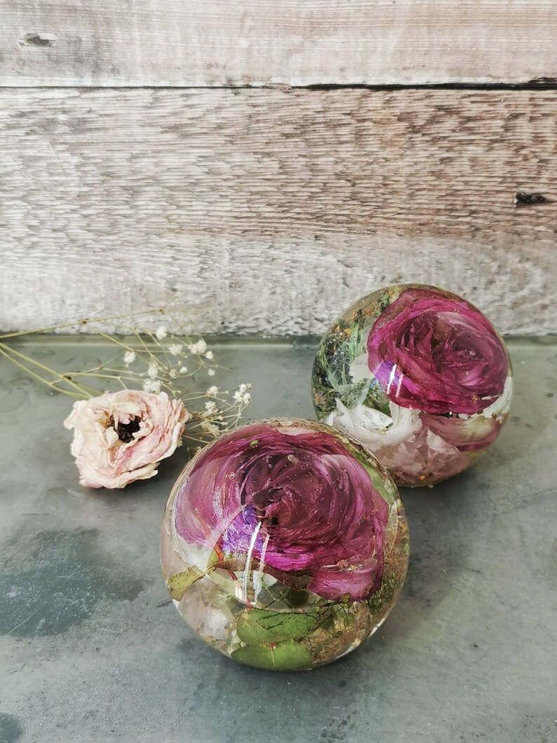 Funeral flower preservation memorial flower keepsake resin Etsy