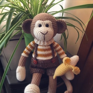 Marcel and Marta the Monkeys Amigurumi Crochet Toy Pattern