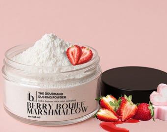 Berry Boujee Dusting Powder - Vegan Talc Free Scent Layering Body Powder 4oz jar